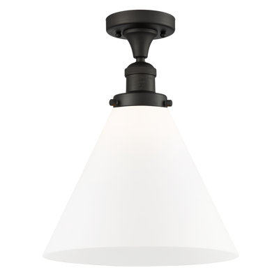 Plafonnier semi-encastré 1 lumière 12 po Chris