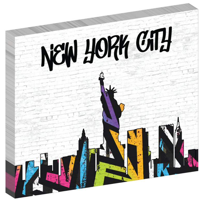 Statue de la liberté, art graffiti, New York, impression sur toile tendue, H 20 po x l 24 po x P 1,5 po