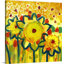 Noleen Parmi les tournesols n ° 1, reproduction d'art sur toile