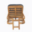 Chaise longue d'extérieur en bois