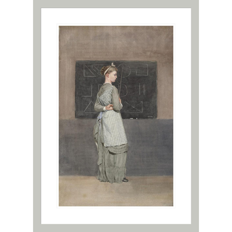 «Blackboard» par Winslow Homer - impression giclée sur cadre, 29,5 po H x 21,07 po L