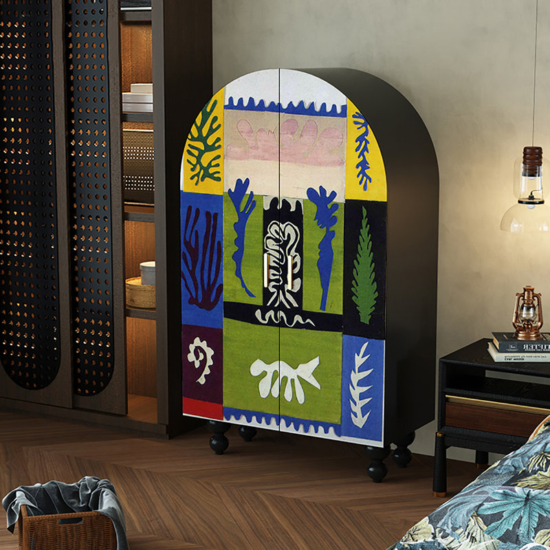 Garde-robe de chambre à coucher créative française, Noir