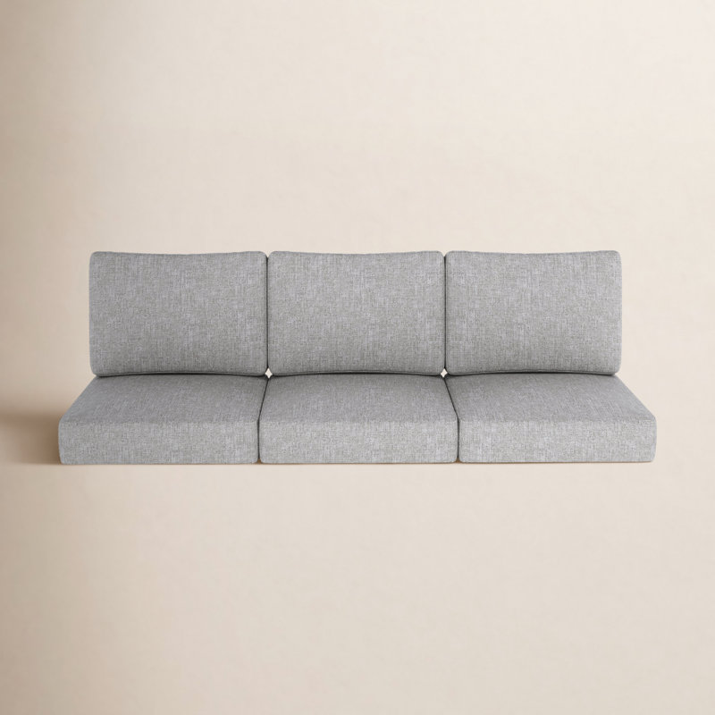 Sunbrella® Outdoor Sofa Seat / Back Cushion, Canvas Granite Sunbrella® Canvas