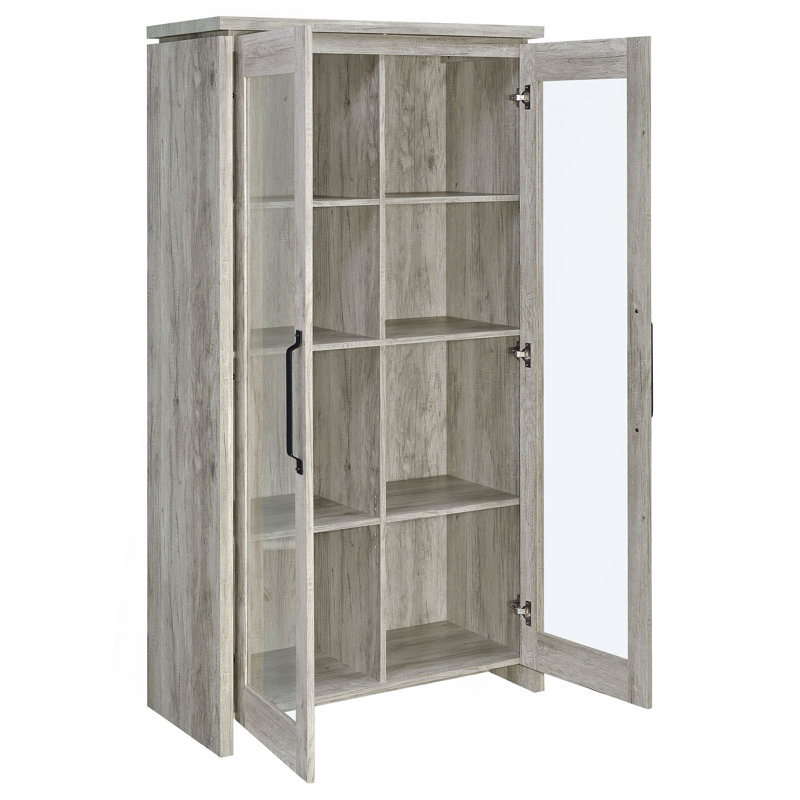 Armoire haute en bois d'ingénierie Myerson Grey Driftwood