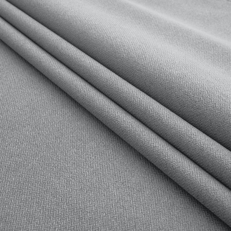 Aspire Homeware Linen 100% Blackout Curtain Pair for Maximum Privacy and Light Control, 117cm Width x 137cm Drop, Grey