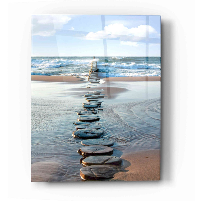 «Stepping Stones», art mural en verre acrylique, H 16 po x l 12 po x P 0,12 po