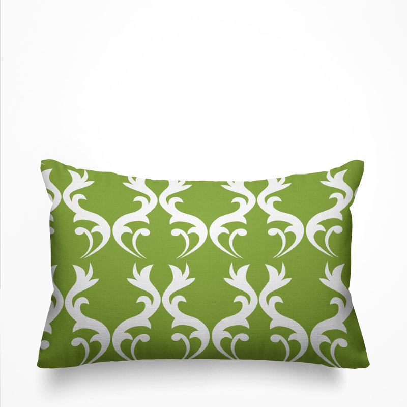 Housse et insert de coussin d'extérieur Galton, Vert printemps