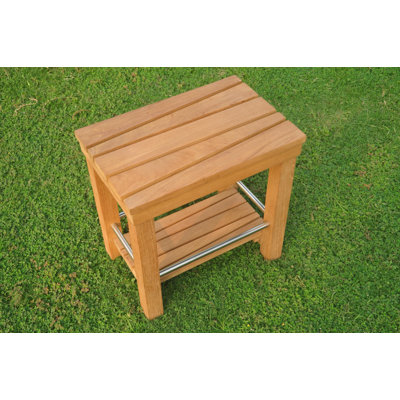 Macedo Outdoor Teak Side Table