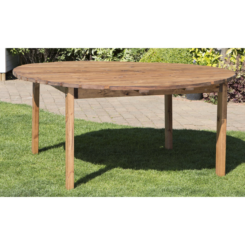 Round Outdoor Dining Table With Umbrella Hole , 180cm cm W 180cm cm D