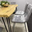 Wooden Dining Table and 6 Velvet Chairs - Stylish Dining Room Furniture-1758967069-1765179400
