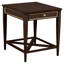 Linea Rectangular One Drawer End Table in Champagne Mist-1560409548