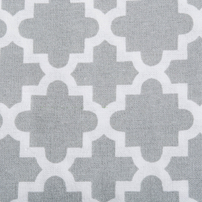Trung Lattice Tablecloth, 104" x 60", Gray