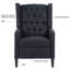 Fauteuil inclinable manuel 27 po avec garniture cloutée-938806127