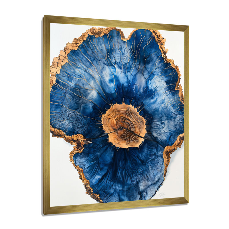 Mumford - Floral Wall Art, 44" H x 34" W, Picture Framed, Gold