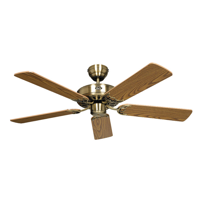 Boutwell 103cm Ceiling Fan, Antique Brass / Antique Oak