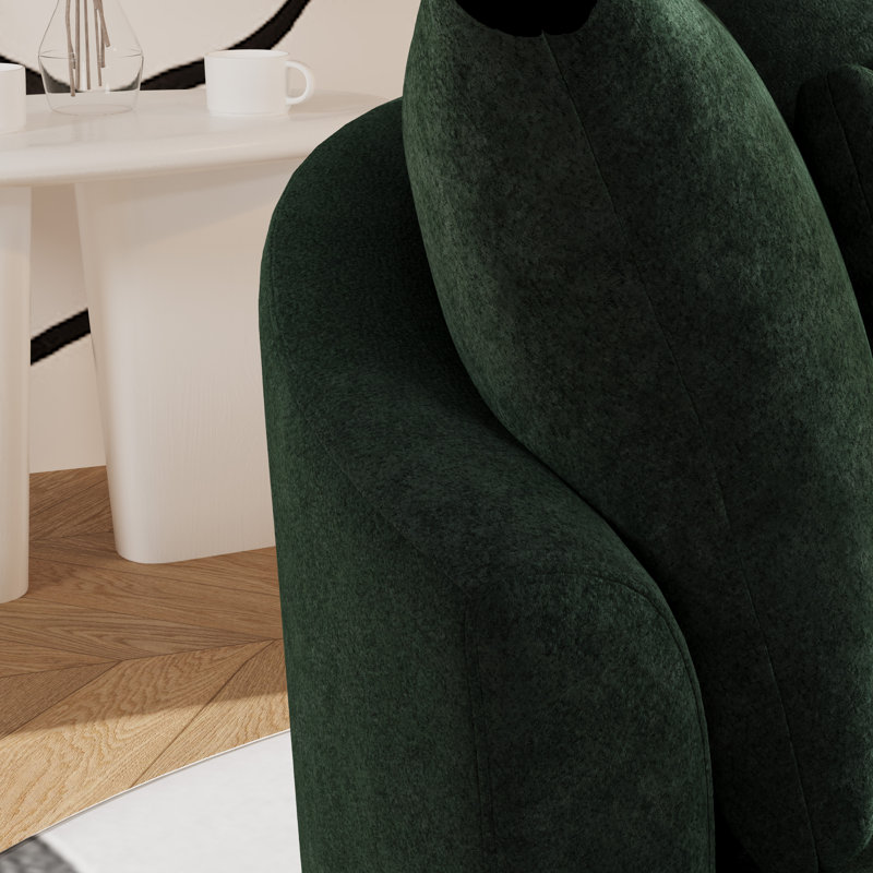 Fauteuil demi-tonneau 70 po, Vert