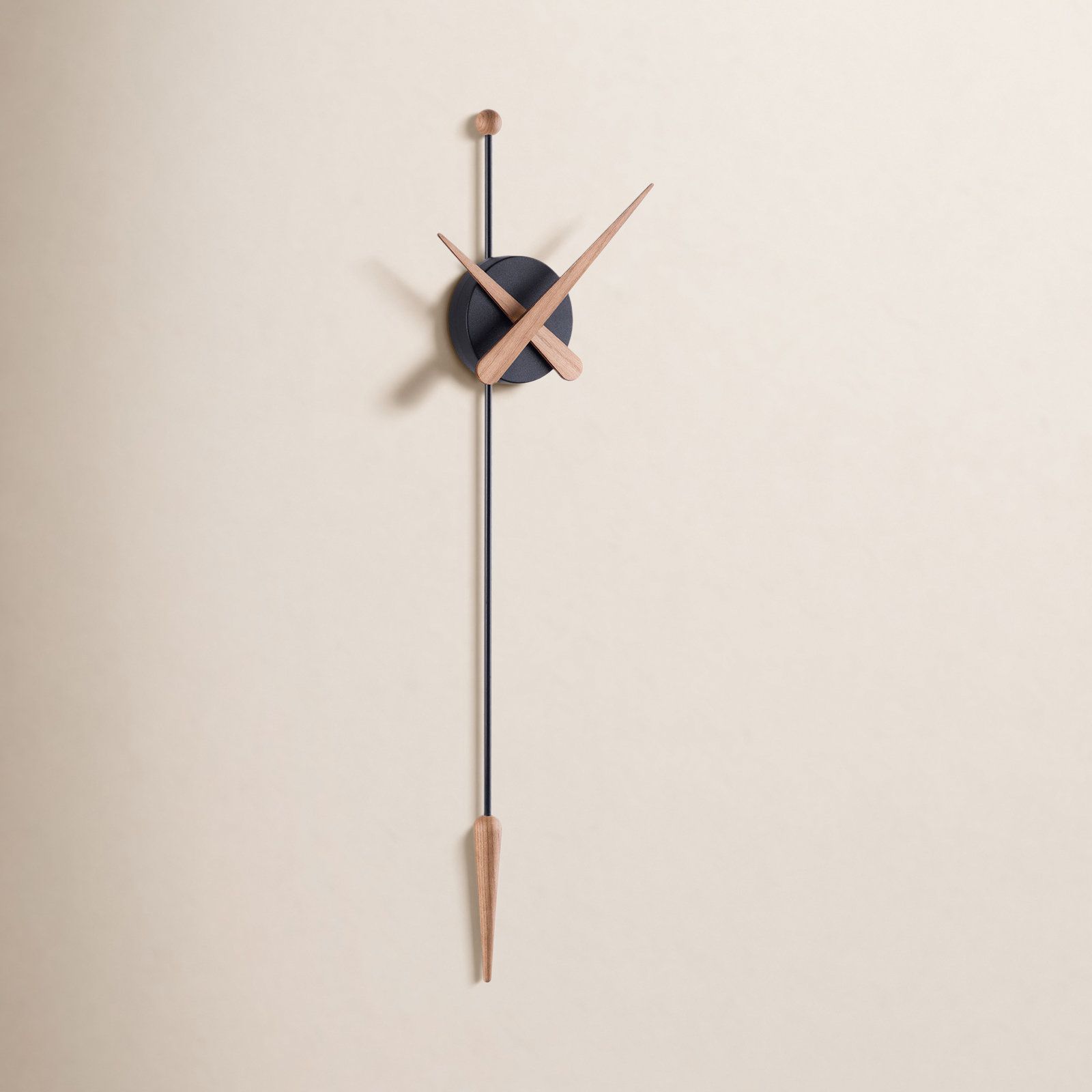 11.02'' Wall Clock, Black Oak