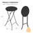 Patio Black Plastic Folding Table