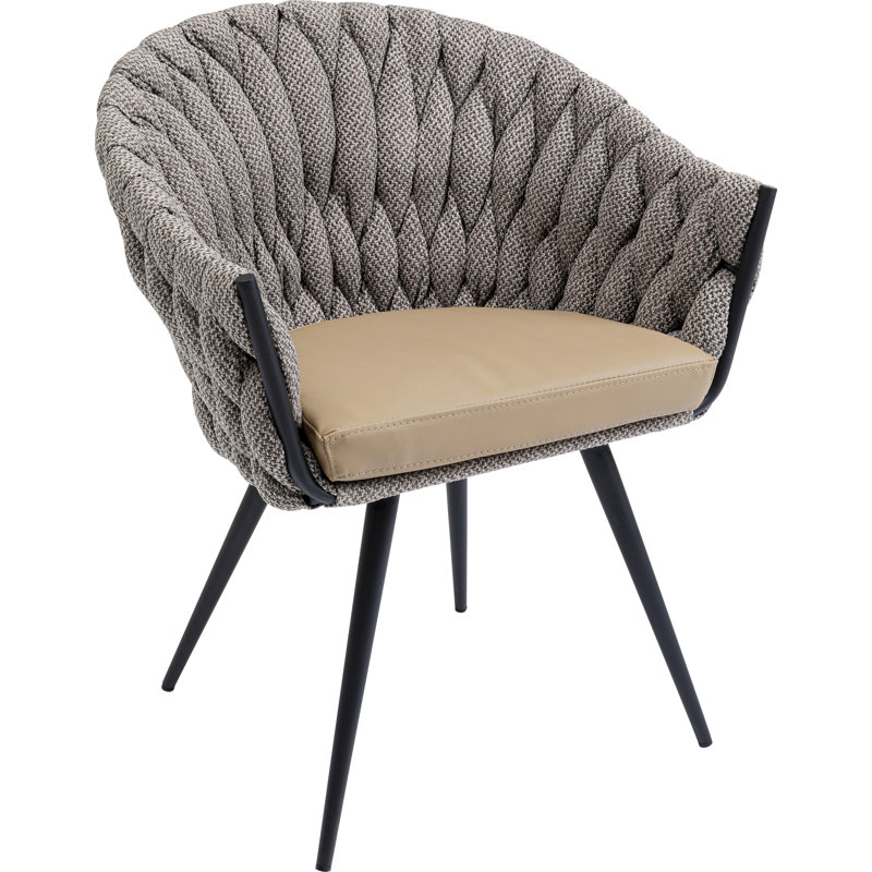 Knot Upholstered Dining Chair, Grey