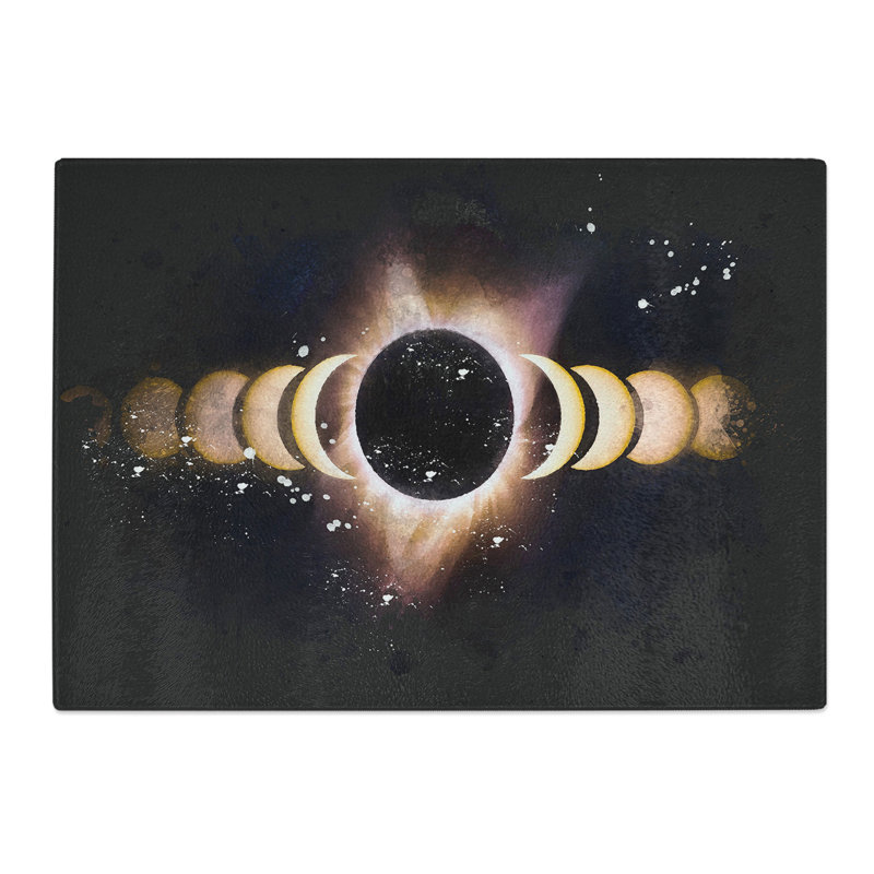 Tempered Glass the Eclipse Chopping Board, 20 cm x 28.5 cm