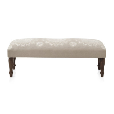 Allenah Cotton Blend Upholstered Bench