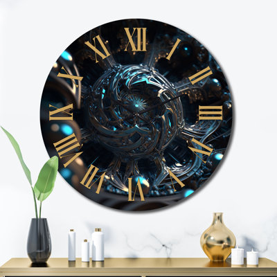 Horloge murale en métal