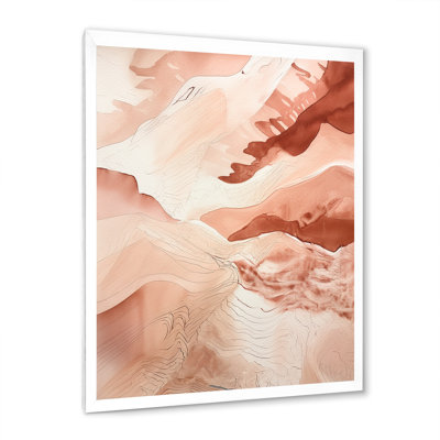 «Chocolate Dreams Terra Cotta Watercolor I», reproduction sur toile
