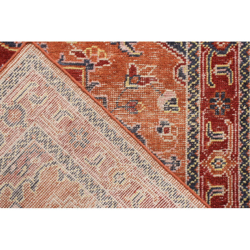 Distressed Homage Hand Knotted Wool Floral Area Rug, Rectangle 10' x 14'