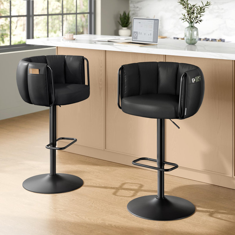 360° Swivel Bar Stools Set Of 2