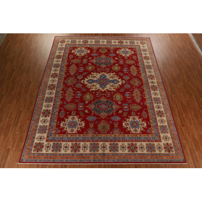One-of-a-Kind 12'1" X 14'11" New Age Wool Area Rug in Red