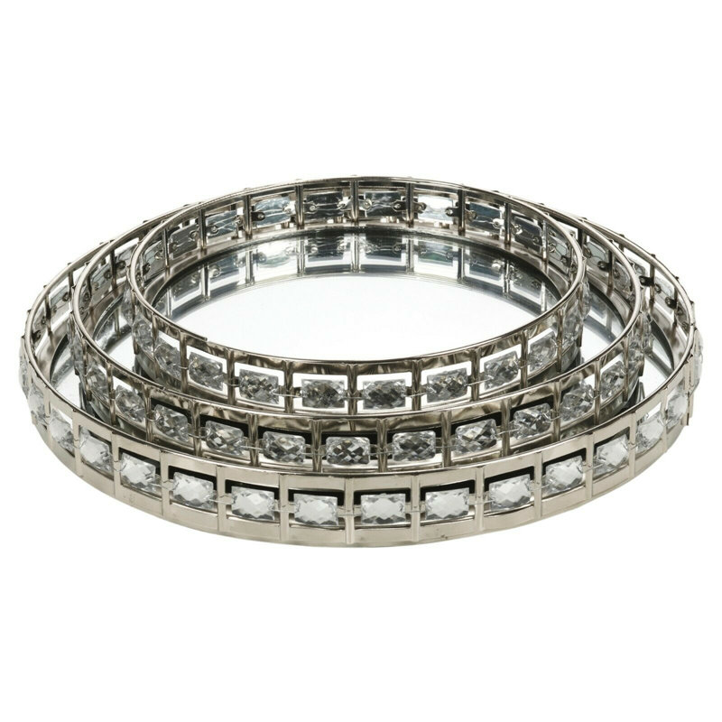 Whitten Silver Tray, 4cm H x 29cm W x 29cm D