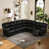 Black Faux Leather selected