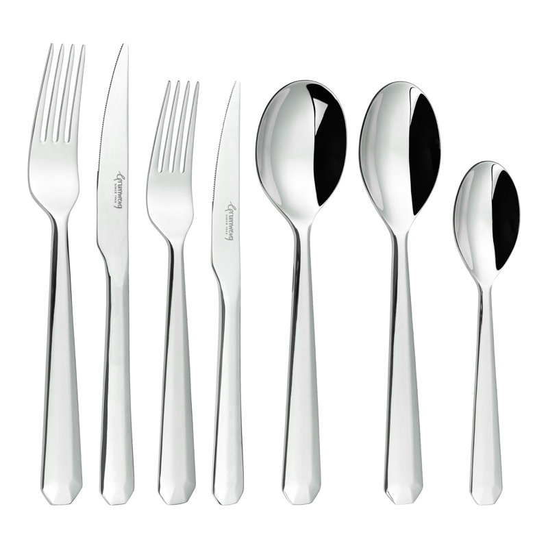 Rivers Collection Rivelin, 7 Piece Cutlery Set for 1 Person, 18/10 Stainless Steel, 3.5mm Gauge