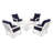 Vineyard 5-Piece Deep Seating Conversation Set-68603164-131211104