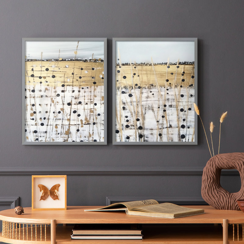 ABSTRACT Series CMXII - Reproduction encadrée de qualité supérieure - prête à être accrochée - aucun clou requis - aucun clou requis