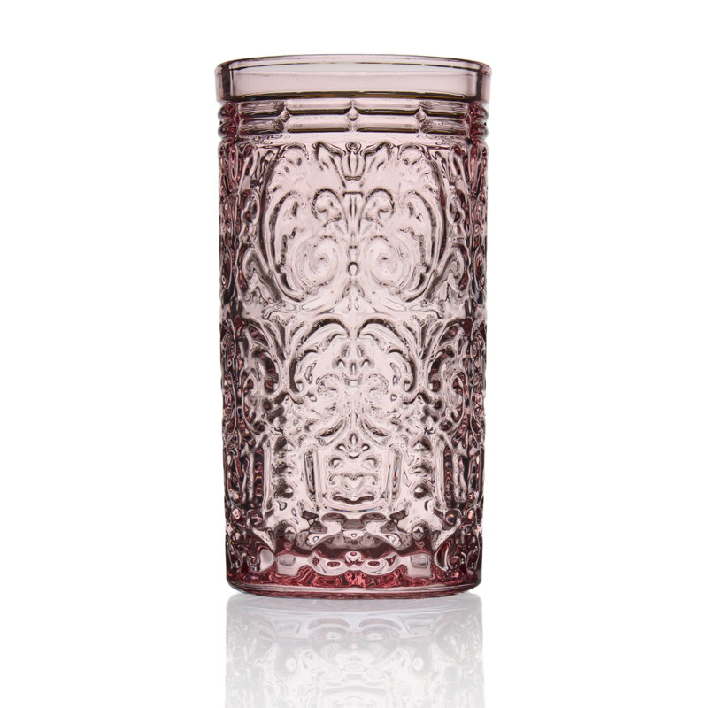 Jax Glass Highball 14 oz, Pink, 4