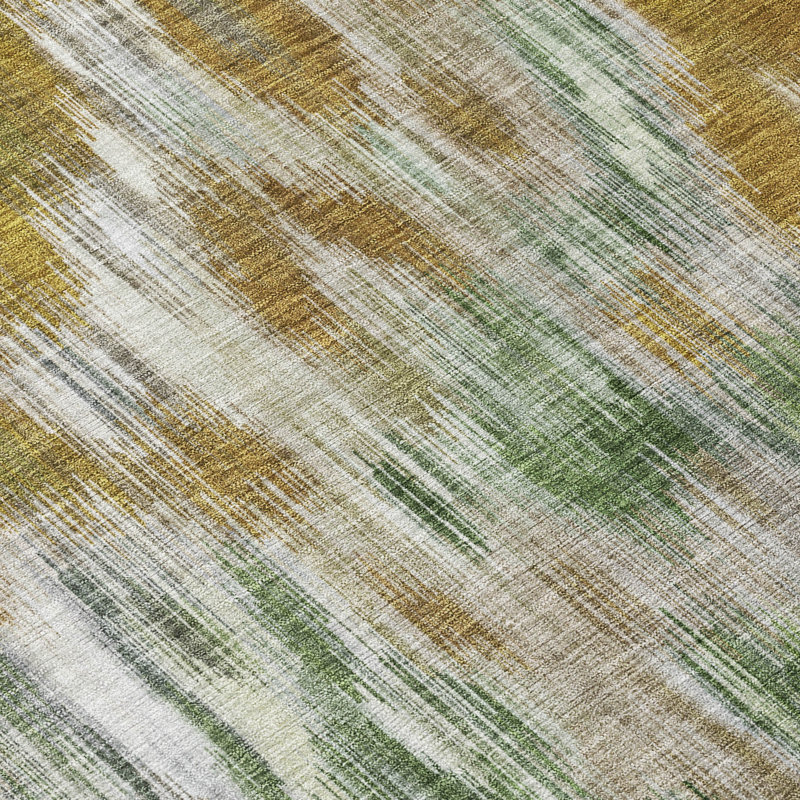 Tapis abstrait intérieur / extérieur lavable à la machine Amanda ACN2129, Rectangle 5 pi x 7 pi 6 po
