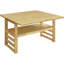 Table de salle à manger de 47,2 po avec abattants, tablette pratique et chaises rembourrées à la mode pour 4 personnes
