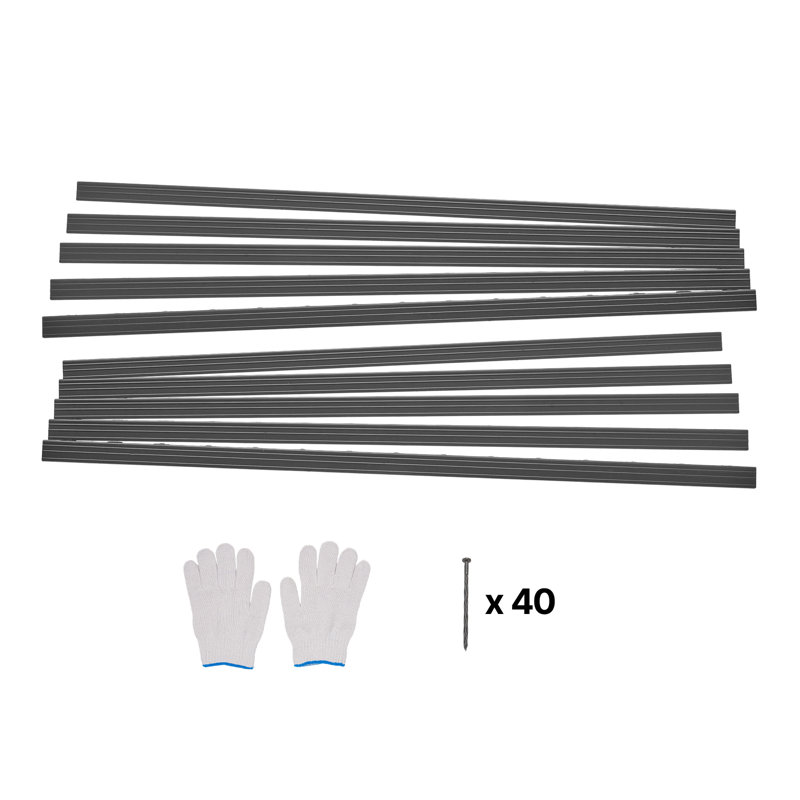 Bordure de paysage en métal 10Packs 60po résistant à la rouille pliable pour le jardin