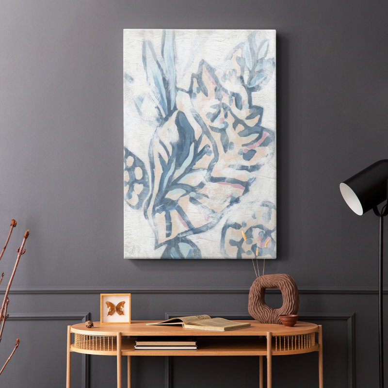 Beach Shell Fresco II -Galerie enveloppée Cavas, H 48 po x l 32 po