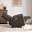 Fauteuil inclinable électrique en cuir végétalien zéro gravité avec ports de charge USB et Type-C-537306816
