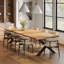 Solid Oak Dining Table - Chunky X Legs-912620874