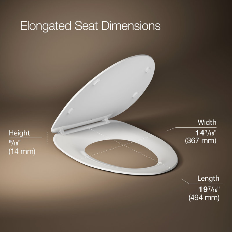 Papyrus Quiet-Close Elongated Toilet Seat