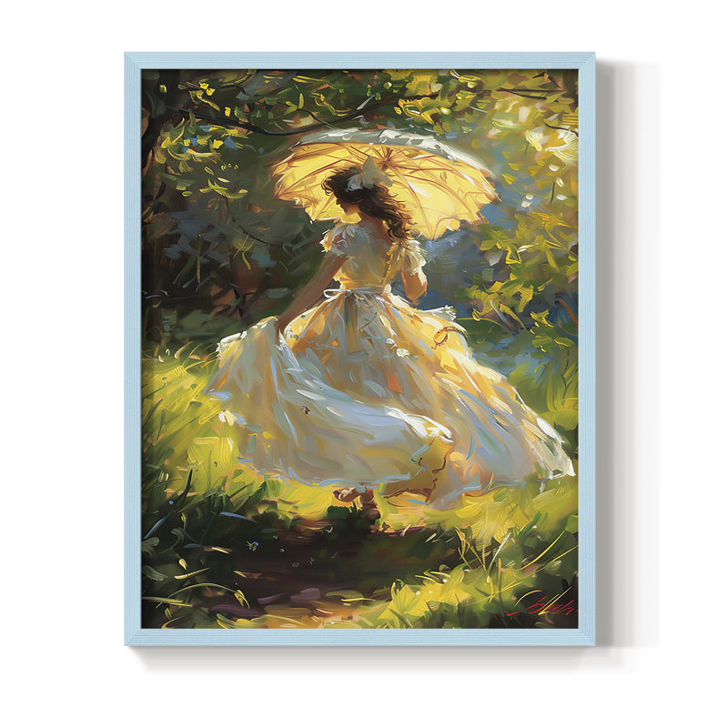 Series DCCCLXV Framed Print - Solid Wood, Blue, 21" H x 17" W