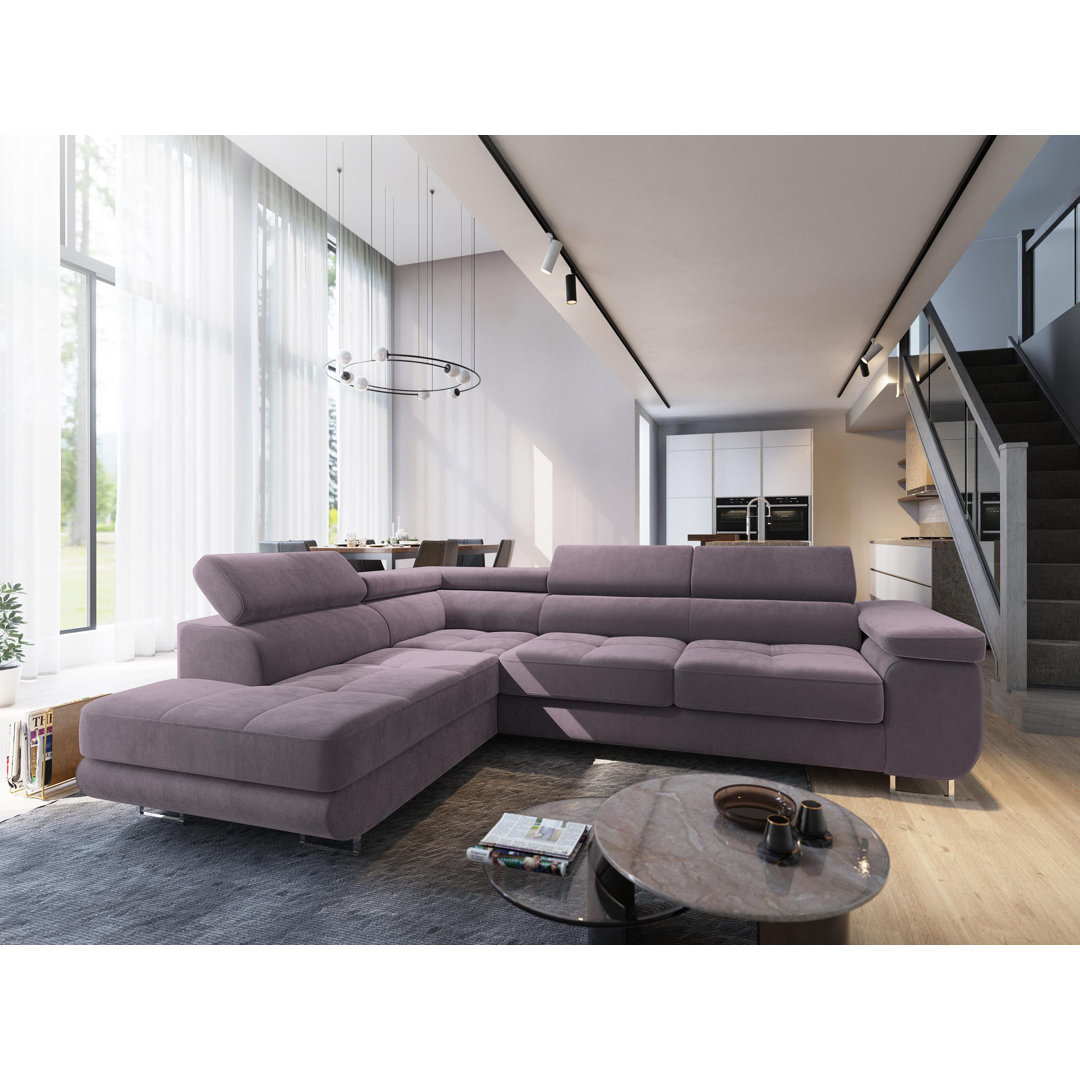 Ecksofa Avorie mit Bettfunktion