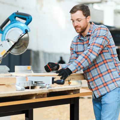 Vuyo 48" Adjustable Work Bench with Power Outlet & Foot Pads