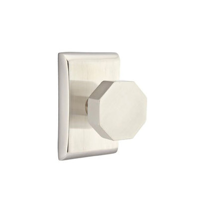 Ensemble de boutons d'intimité Emtek avec rosette Neos et bouton octogonal