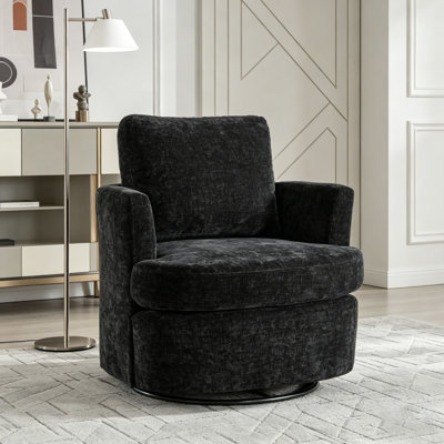 Fauteuil demi-tonneau pivotant à 360 degrés