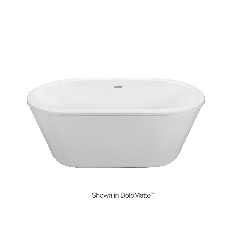 New Yorker 11 66" Freestanding Air Bathtub, Acrylic CXL® Gloss White