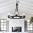 Duran 5-Light Candle Style Wagon Wheel Chandelier (25.2" W)-204858096